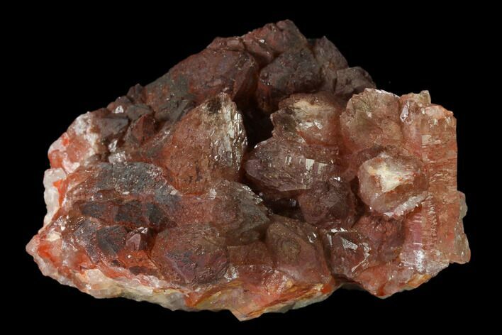 Natural, Red Quartz Crystal Cluster - Morocco #137459